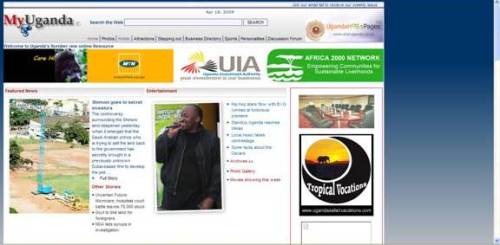 MyUganda Website - Ugandan CMS at its best but content not updated regulary