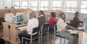 Cyber Cafe in East Africa: Image Source: The East African